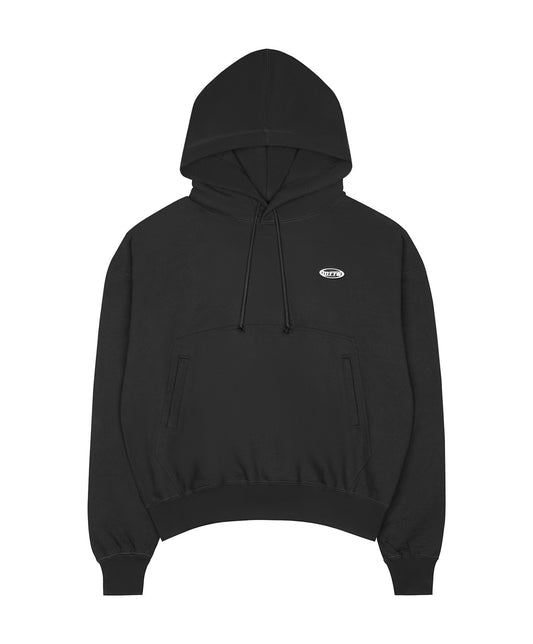 BASIC WAXED HOODIE [ black ]